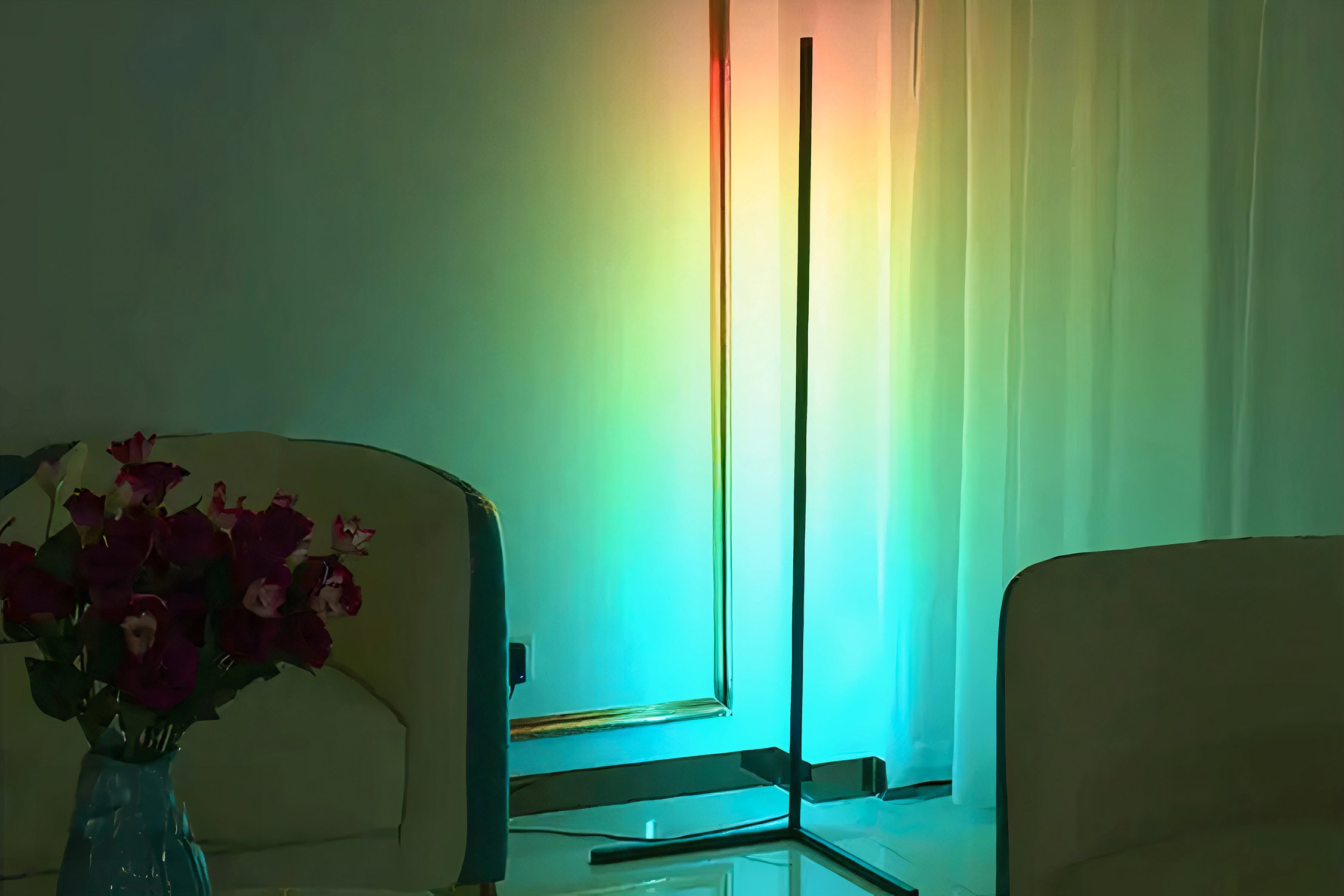 Led floor lamp.