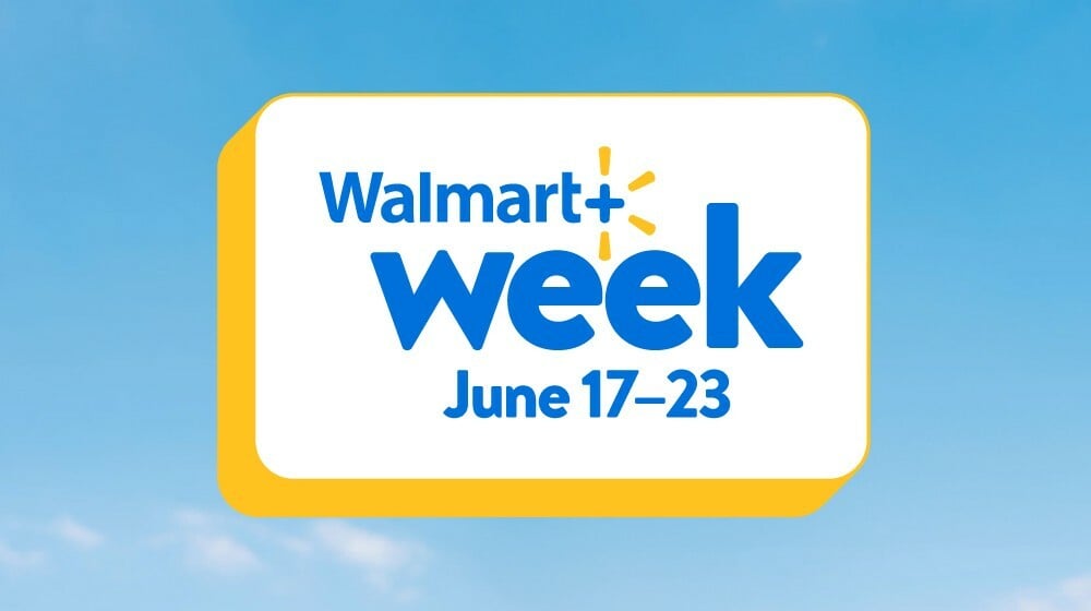 A graphic that says Walmart+ Week, June 17-23