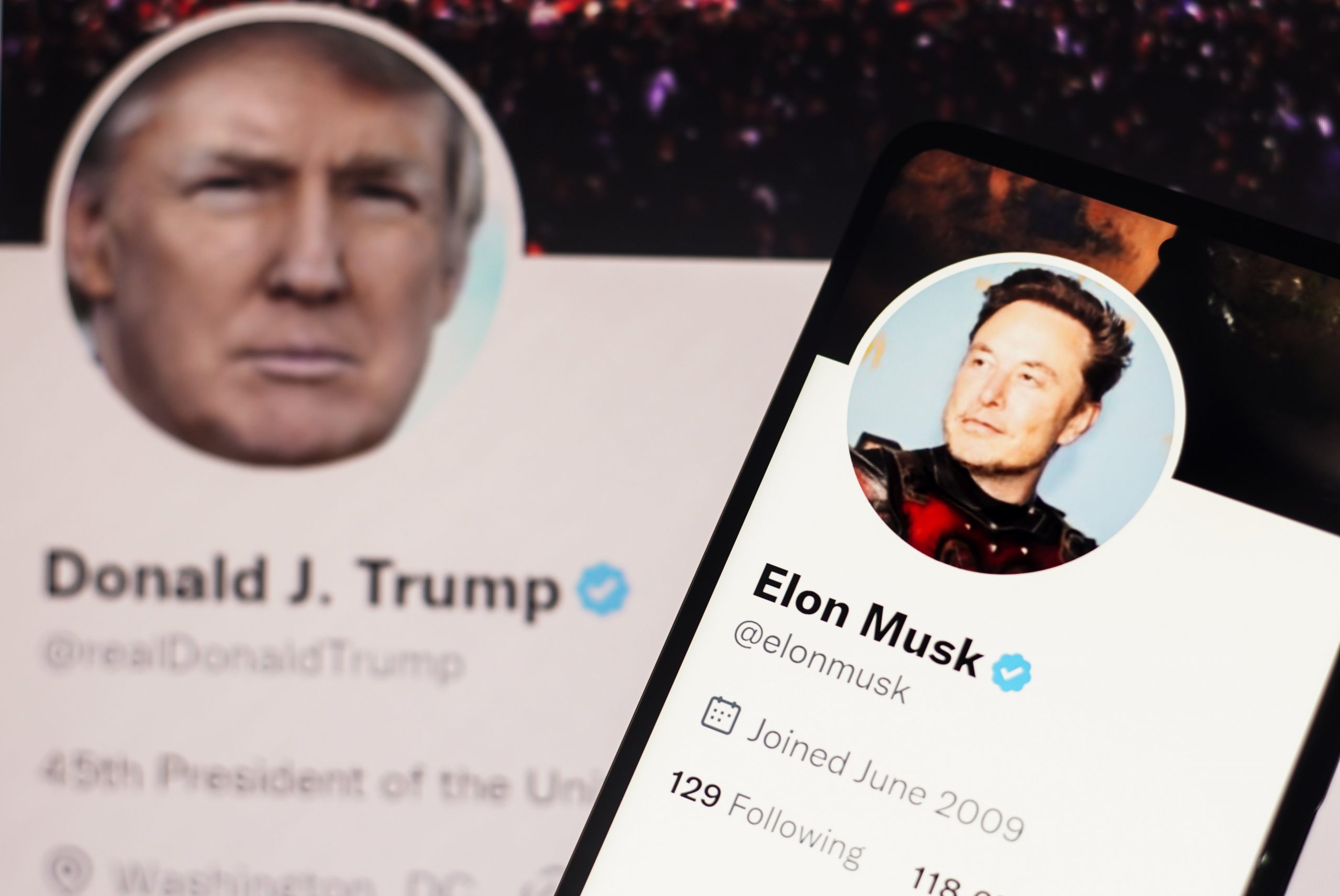 Trump and Musk on X