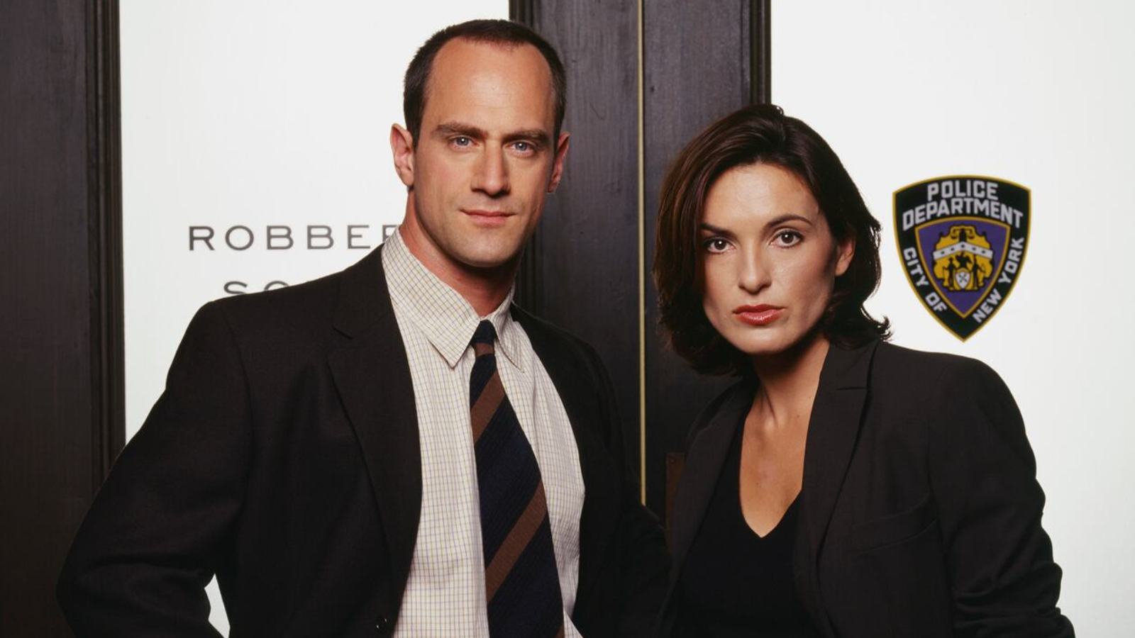 Chris Meloni and Mariska Hargitay as Detectives Stabler and Benson in 'Law and Order: SVU'