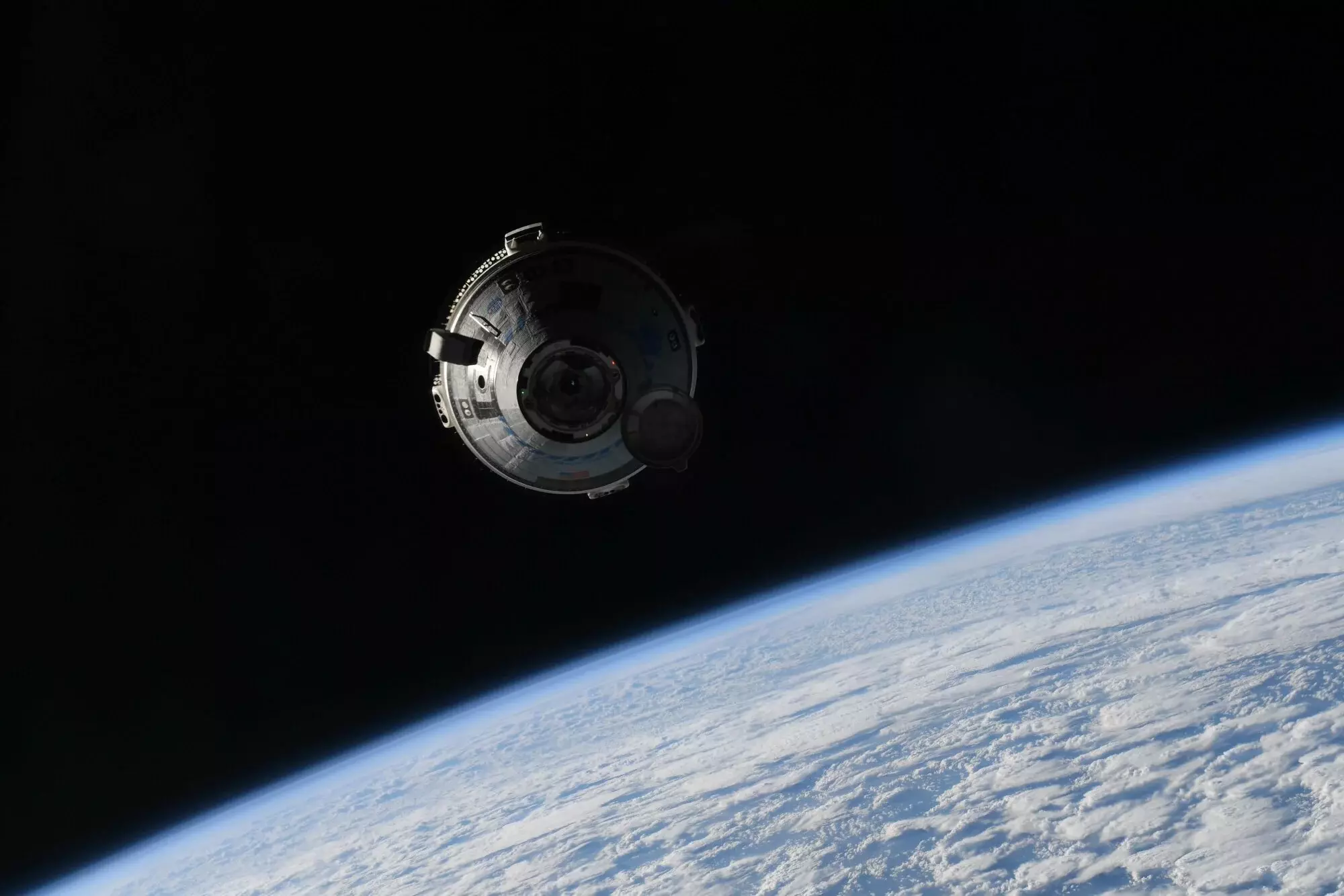 Starliner approaching the International Space Station