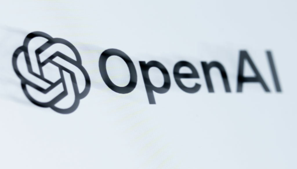 OpenAI logo on the screen of a smartphone