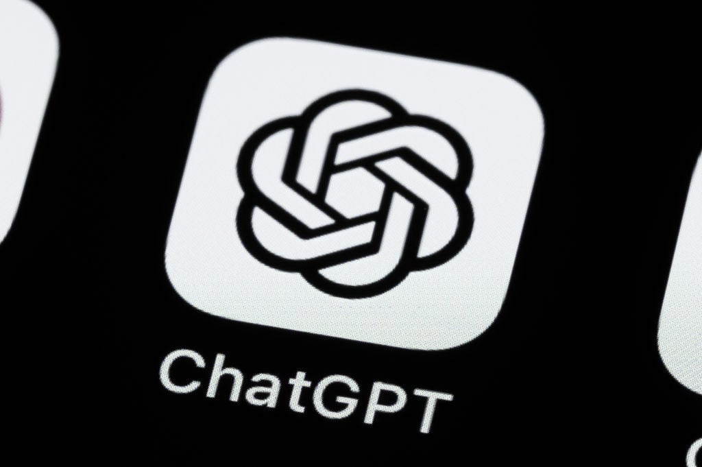 ChatGPT mobile app icon on a screen