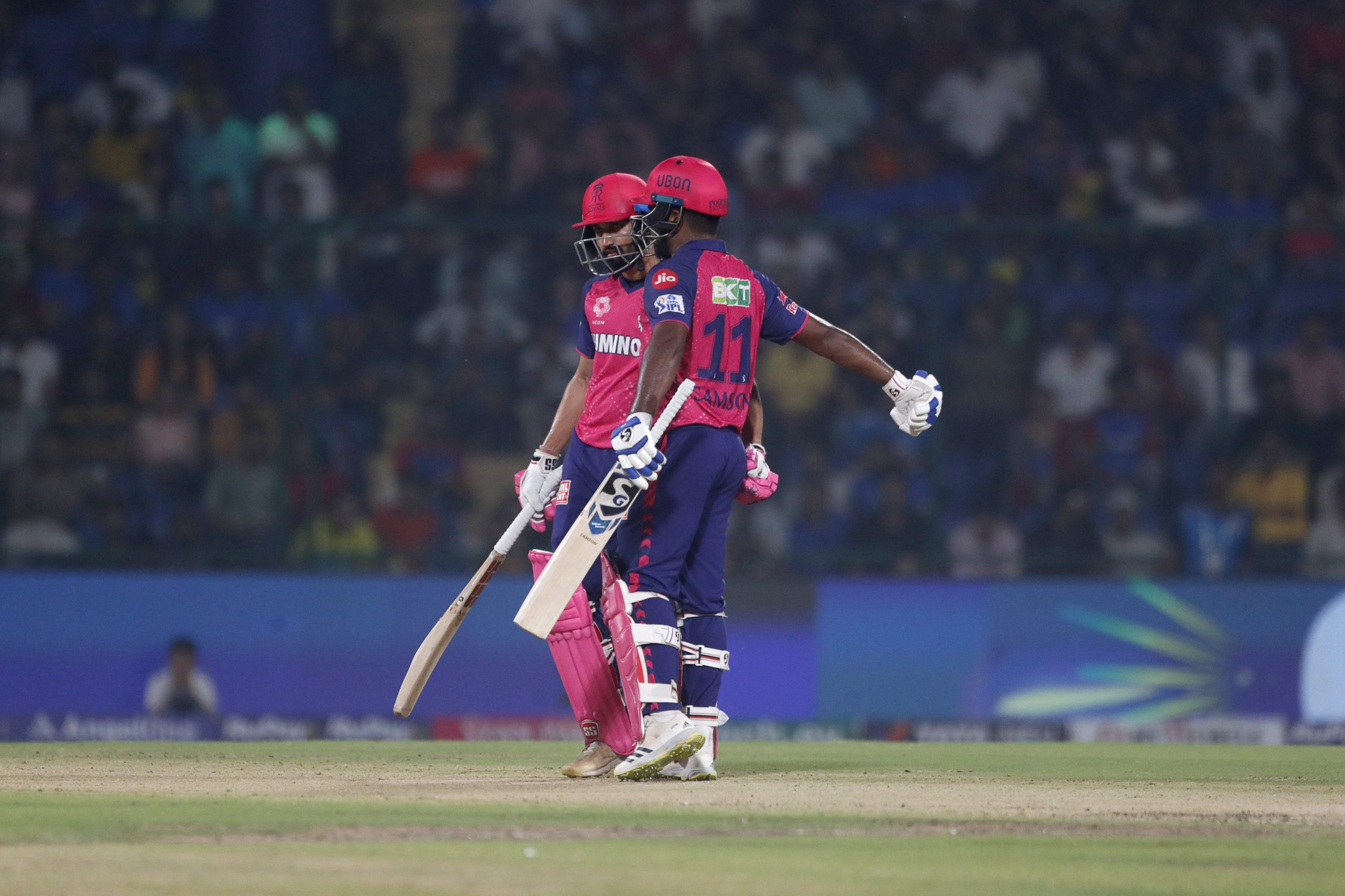 Shubham Dubey and Sanju Samson of Rajasthan Royals