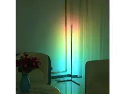 LED lamp in corner. 