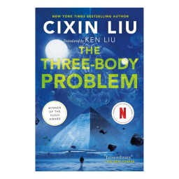 'The Three-Body Problem' on white background