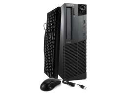 lenovo think centre desktop computer with mouse and keyboard