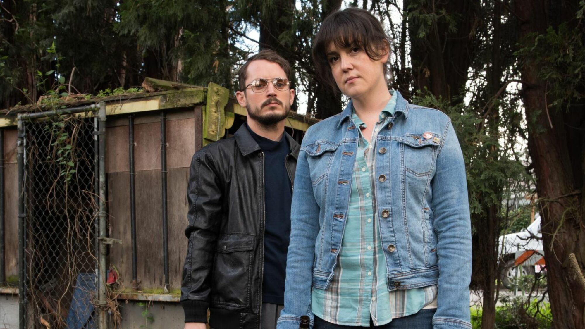 Elijah Wood and Melanie Lynskey in "I Don’t Feel at Home in This World Anymore."