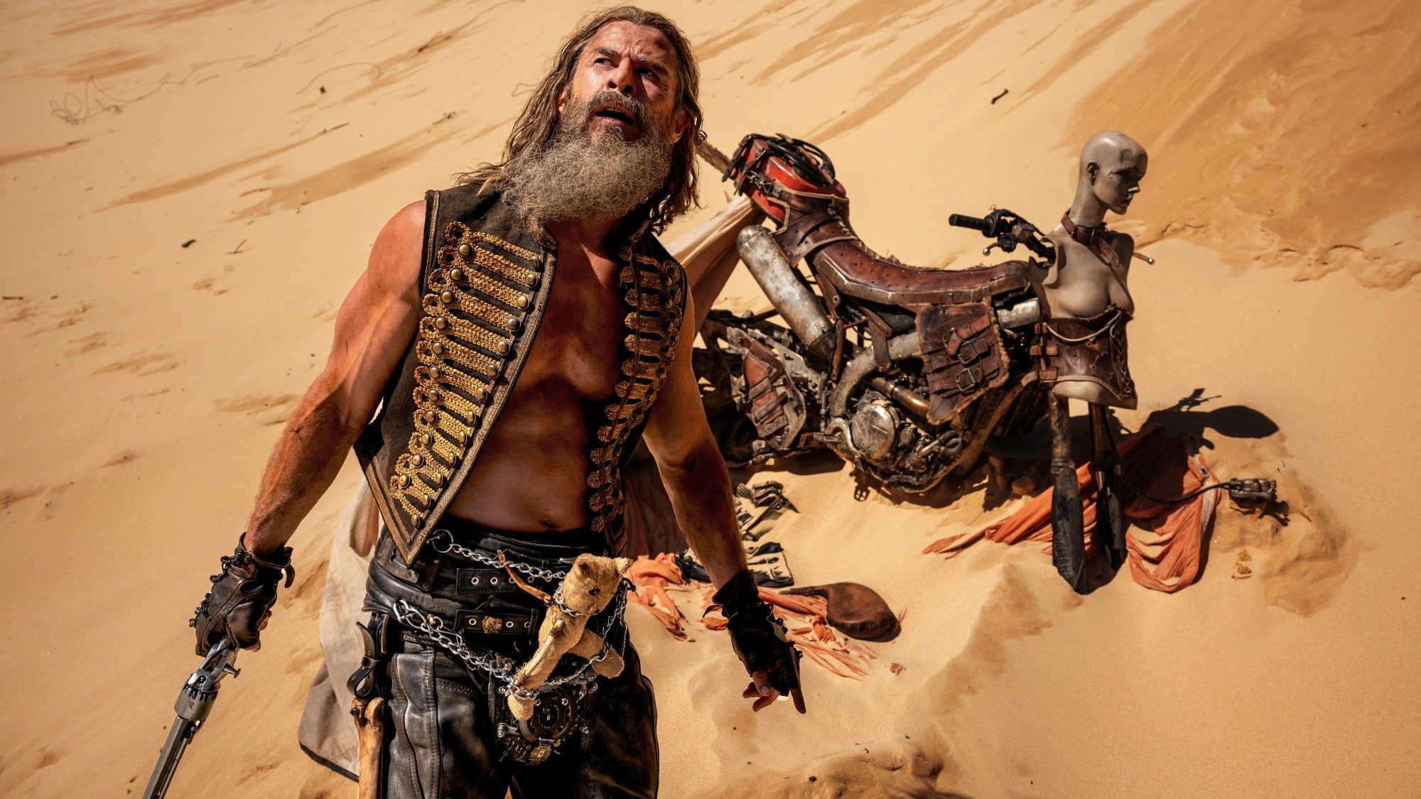 Chris Hemsworth as Dementus in "Furiosa: A Mad Max Saga."