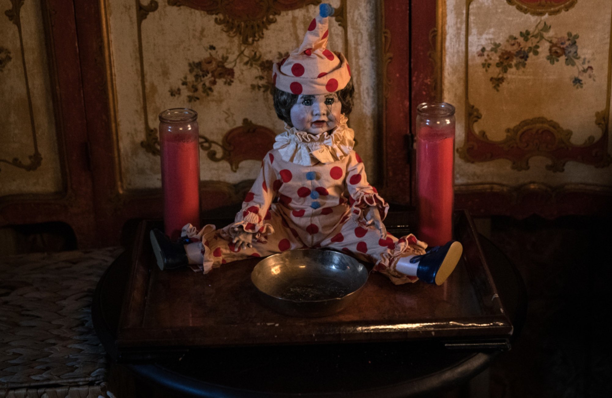 A creepy clown doll from "Evil." 