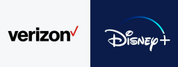 Verizon and Disney+ logos side by side