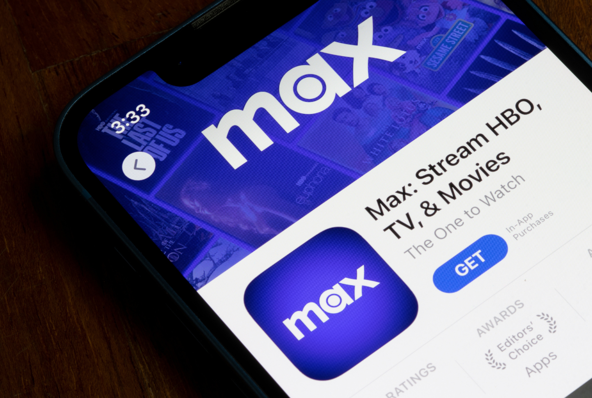 Portland, OR, USA - June 9, 2023: Max app is seen in the App Store on an iPhone. Warner Bros. Discovery's Max streaming app is the platform that incorporates content from both HBO Max and Discovery+.