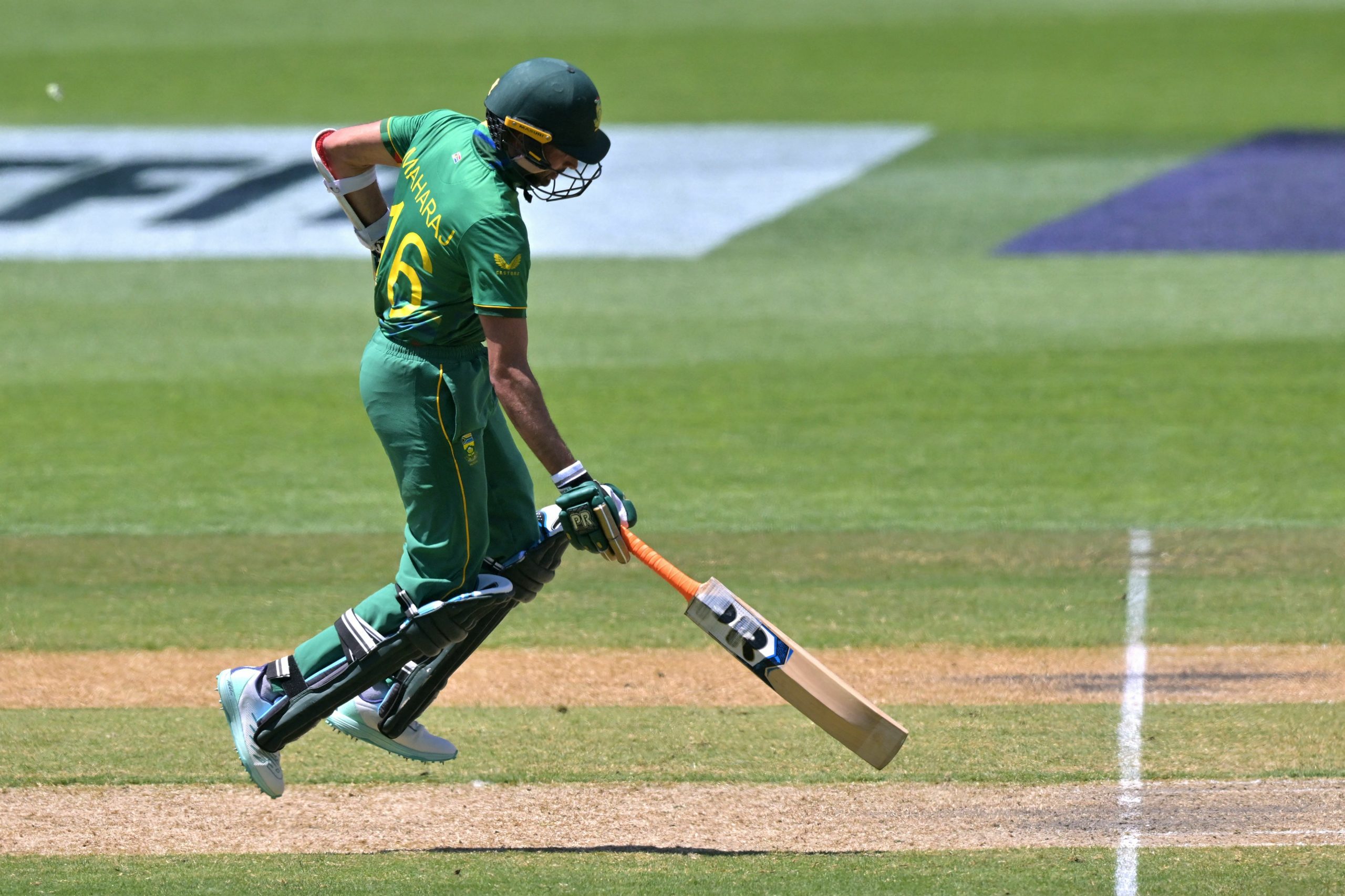 South Africa's Keshav Maharaj 