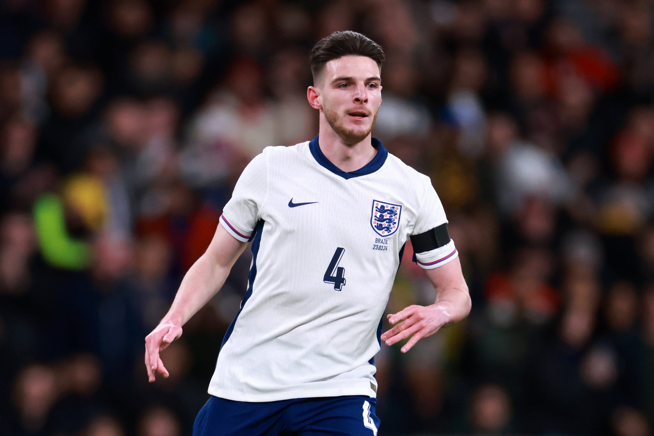 Declan Rice of England during the international friendly match