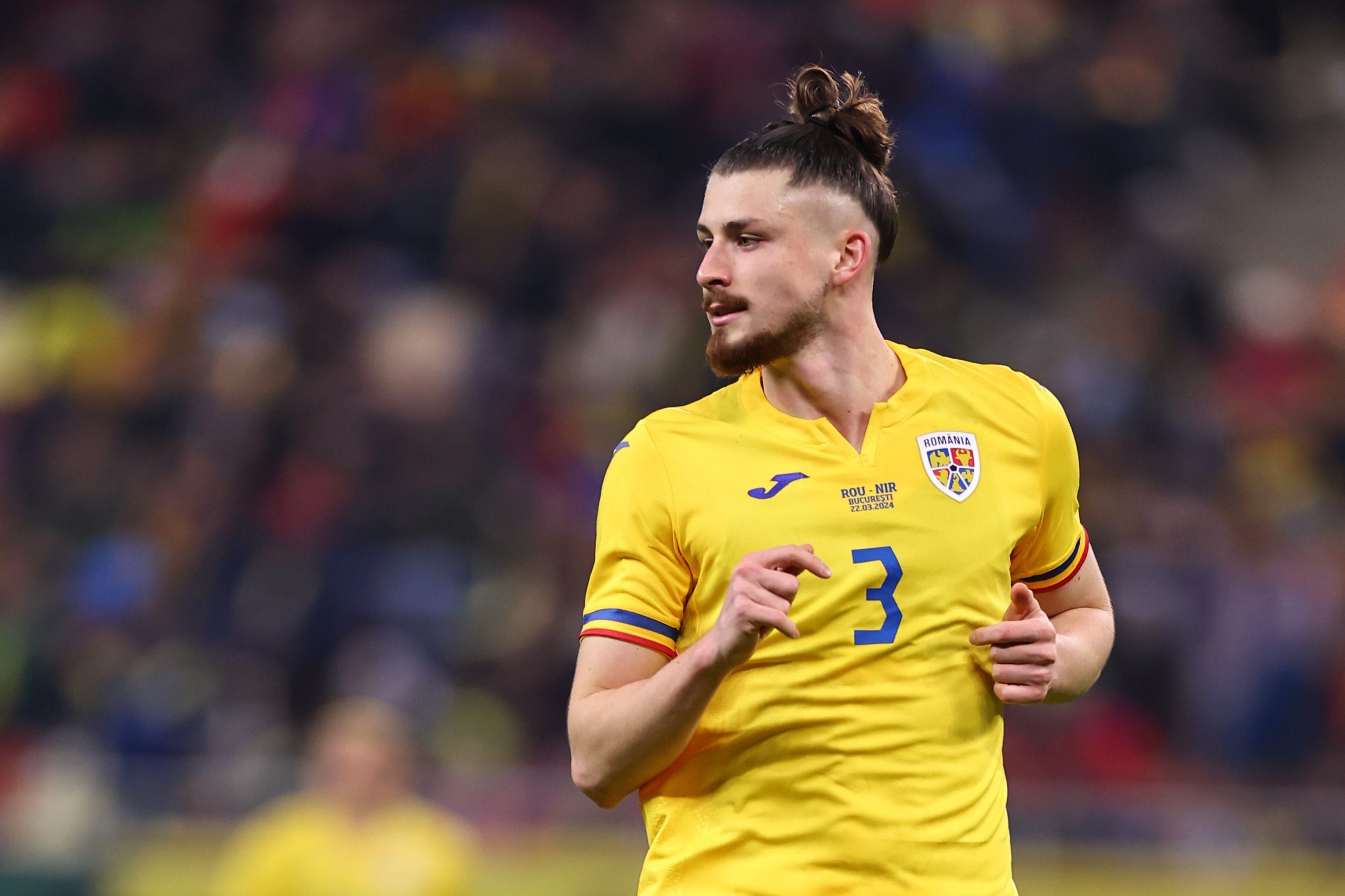 Radu Drguin of Romania during the international friendly match