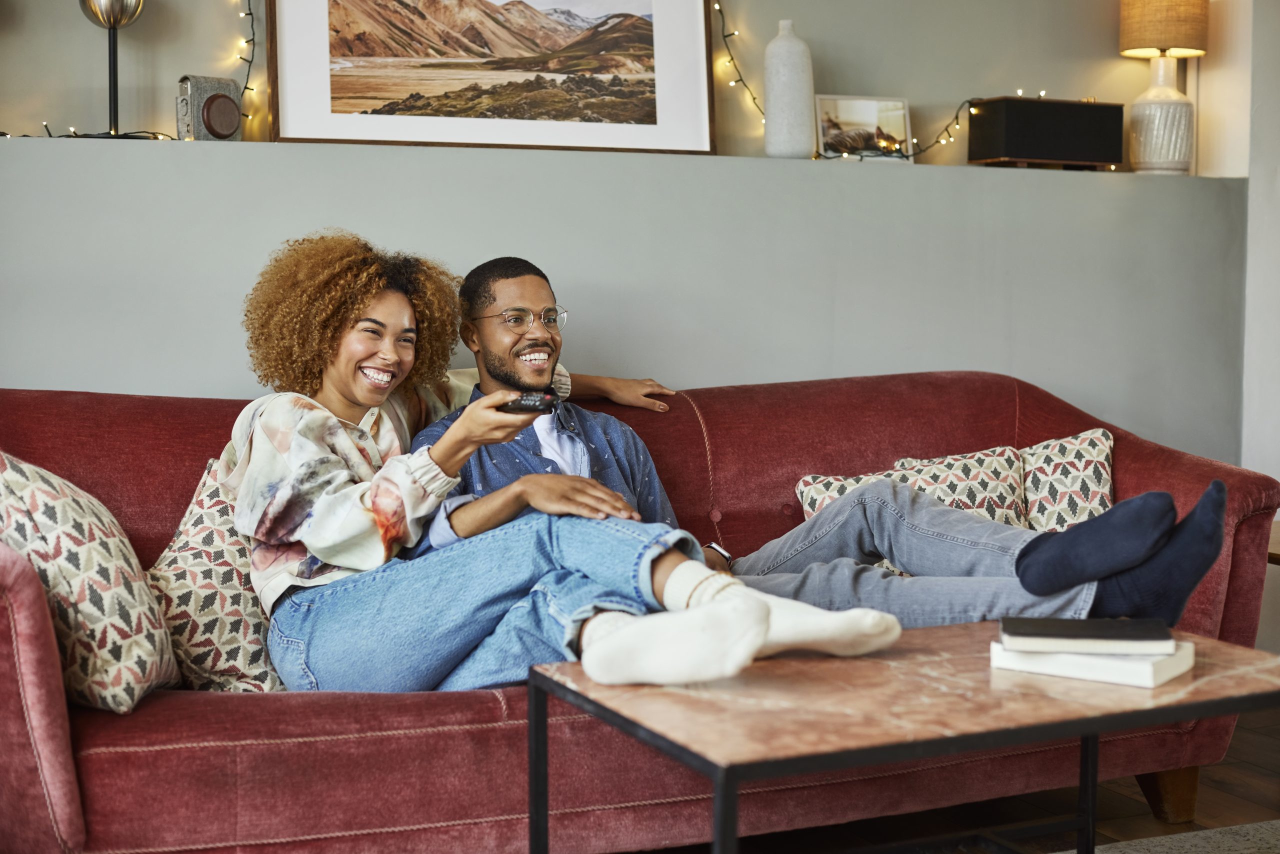 couple watching TV