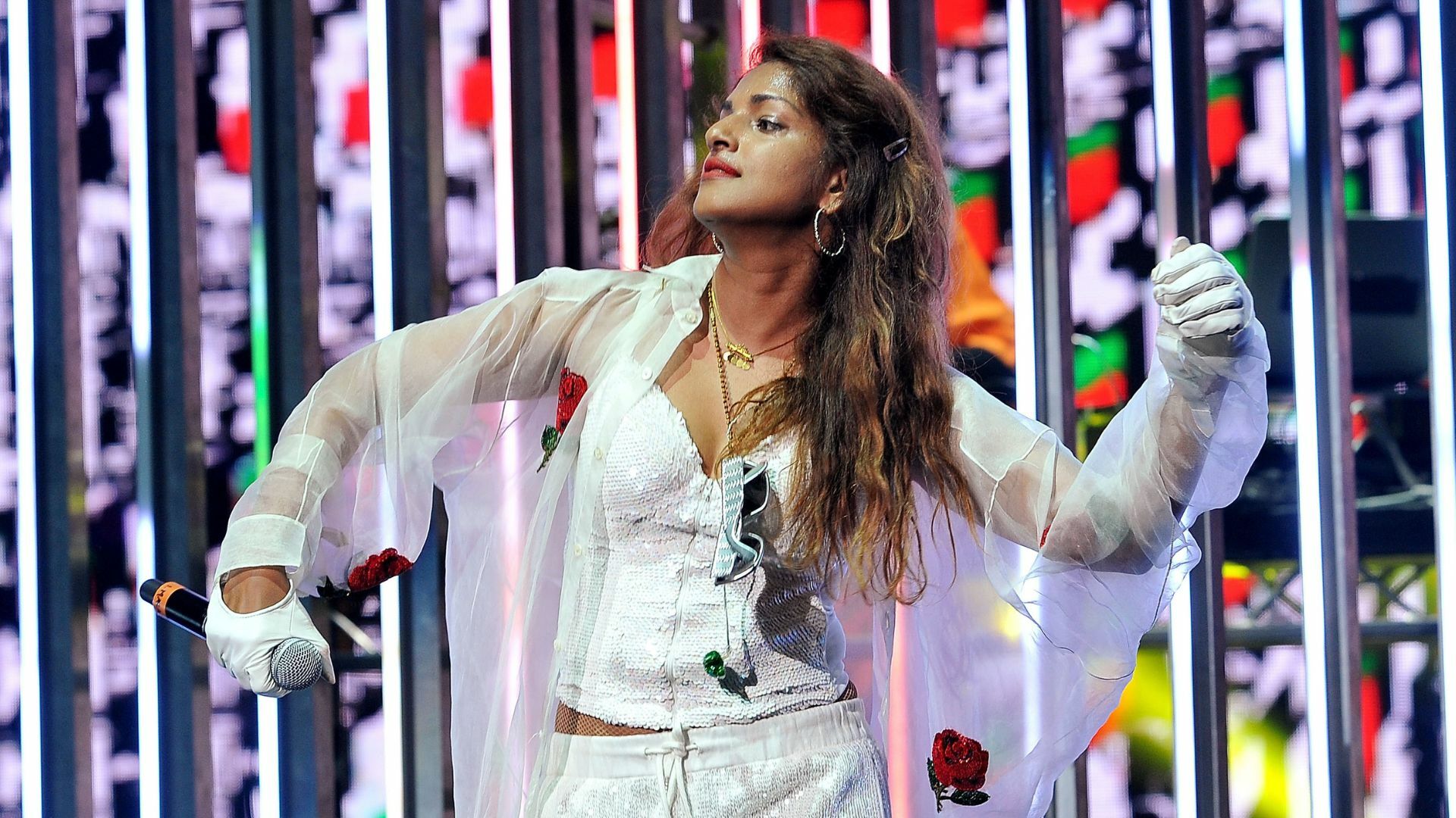 M.I.A. performs live on stage during the closing night of the Meltdown festival at The Royal Festival Hall on June 18, 2017 in London, England.