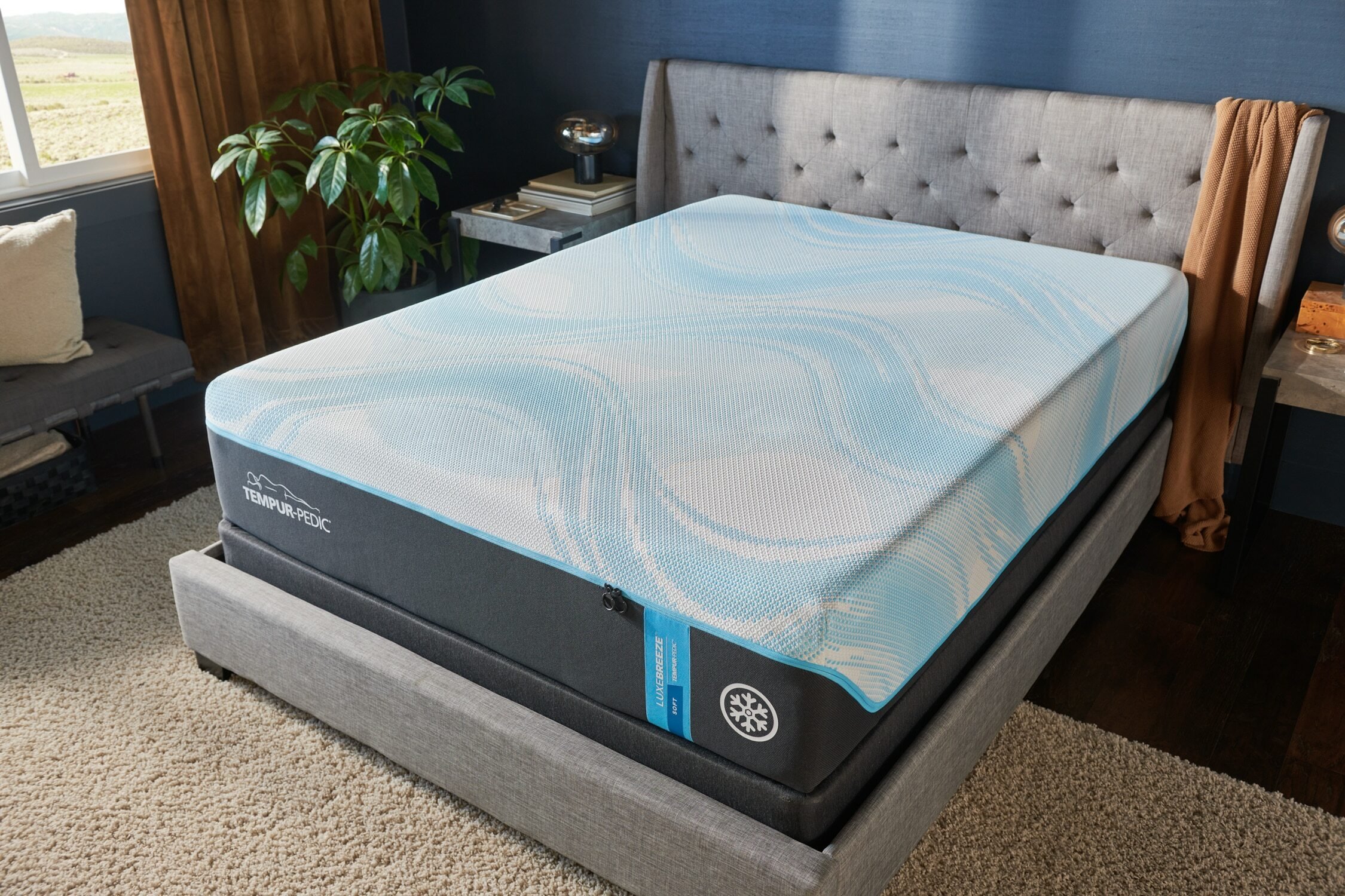 TEMPUR-Breeze Collection Queen Mattress in bedroom location