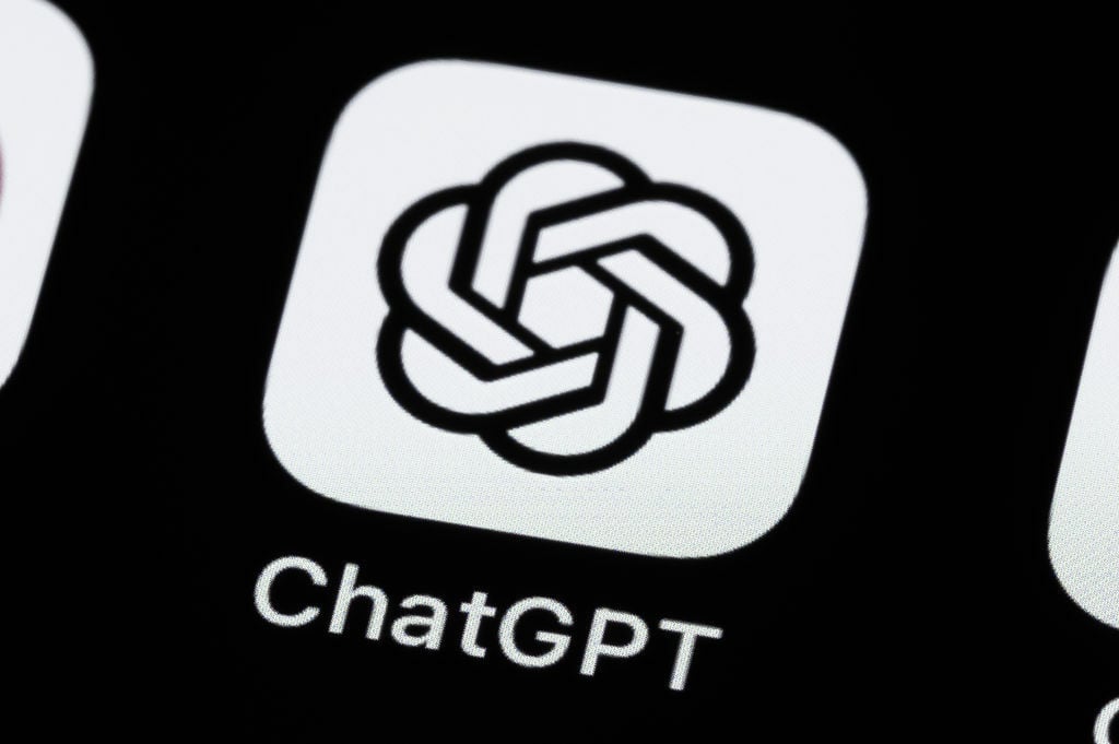 chatgpt mobile app icon on a smartphone screen