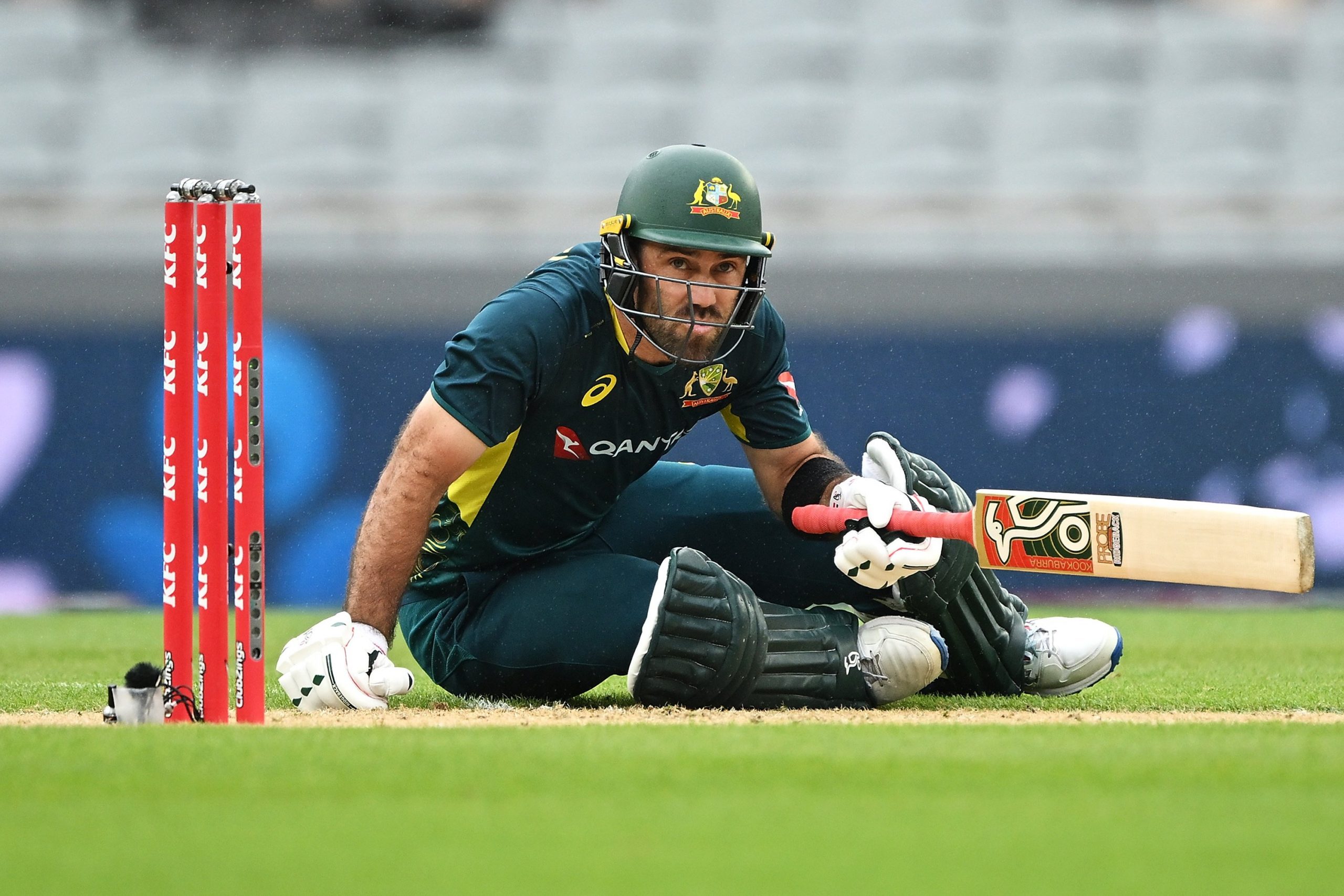  Glenn Maxwell of Australia on the pitch