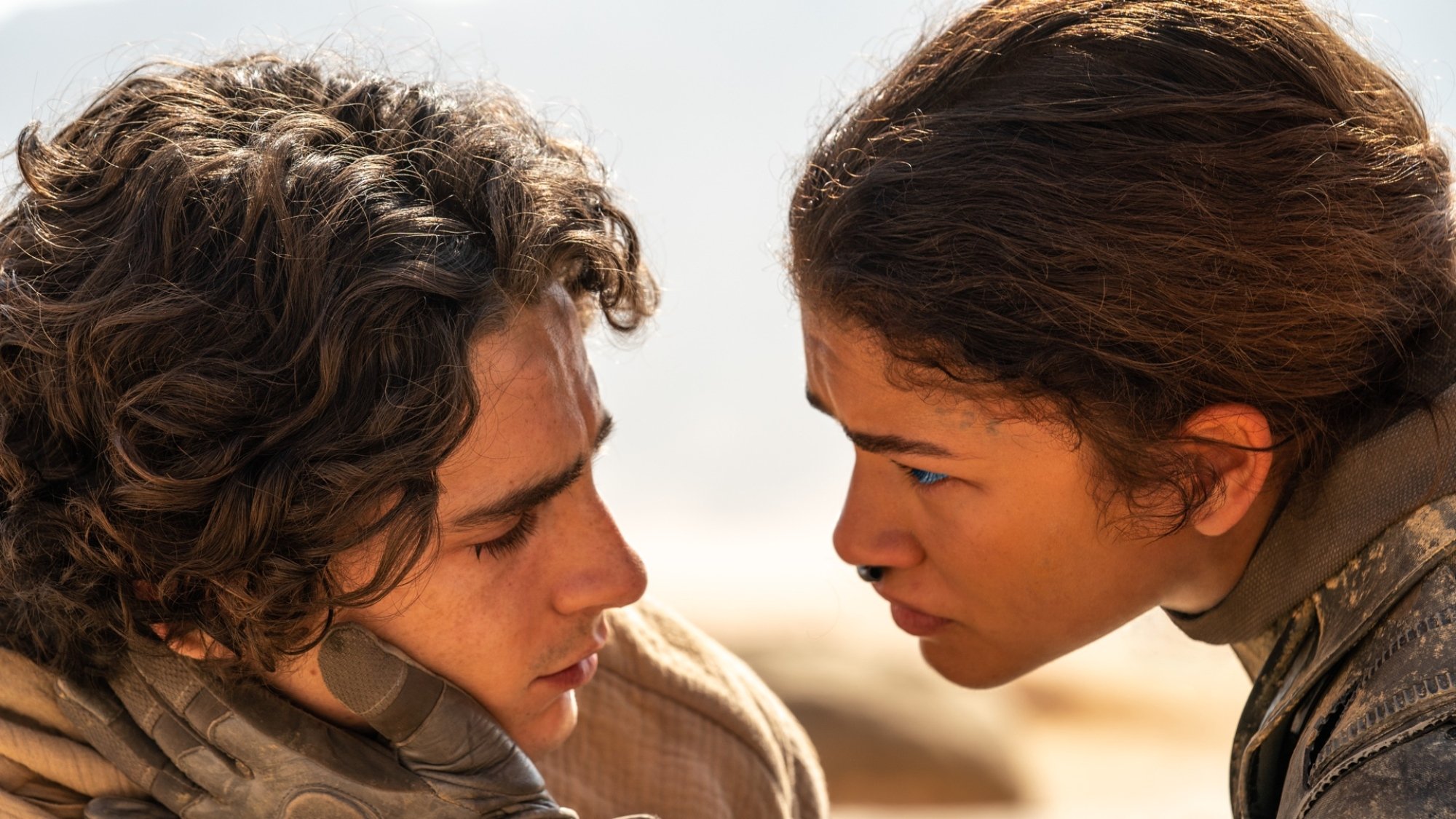 Timothée Chalamet and Zendaya in "Dune: Part Two."