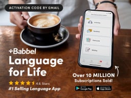 Babbel Infographic with reviews and ratings.