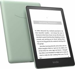 amazon kindle paperwhite on a white background