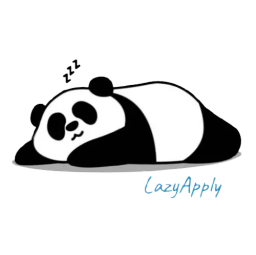 lazyapply pandabear sleeping logo