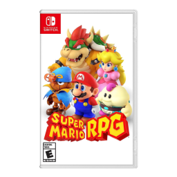 'Super Mario RPG' on white background