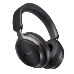 Bose QuietComfort Ultra headphones on white background