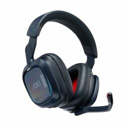 a logitech gaming headset on a white background