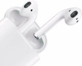 the 2nd-generation apple airpods with their charging case