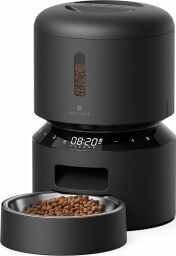 Petlibro Automatic Cat Food Dispenser with bowl full of food