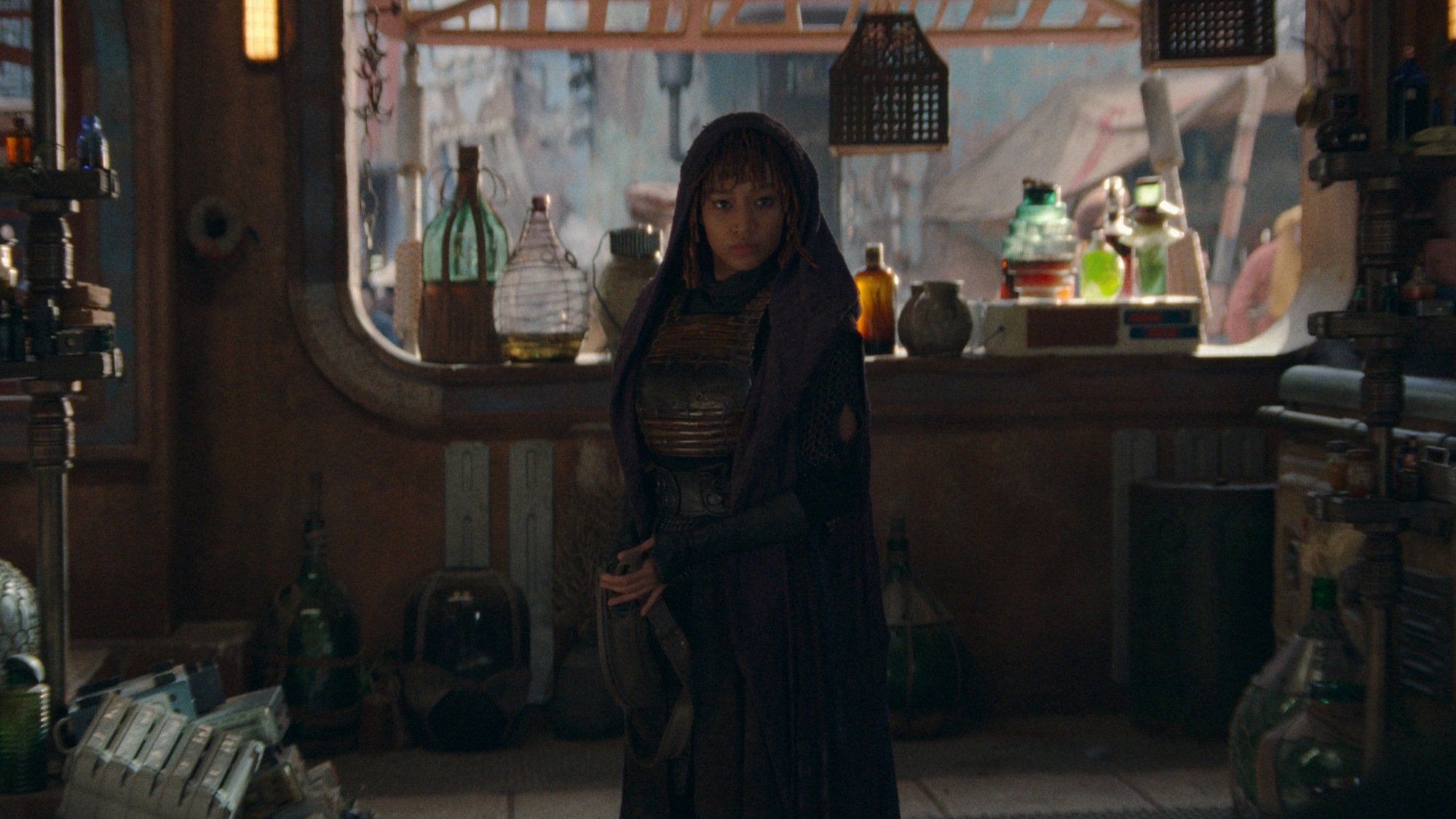 Mae (Amandla Stenberg) in Lucasfilm's THE ACOLYTE, exclusively on Disney+.