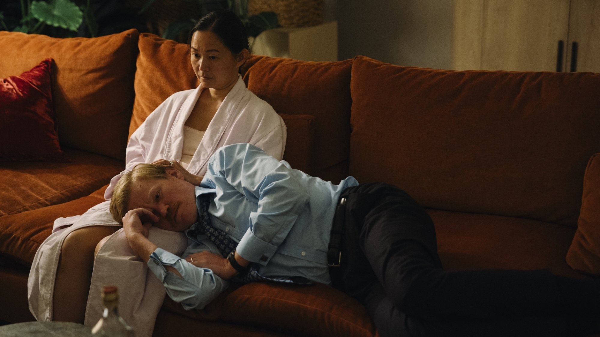 Hong Chau and Jesse Plemons in "Kinds of Kindness."