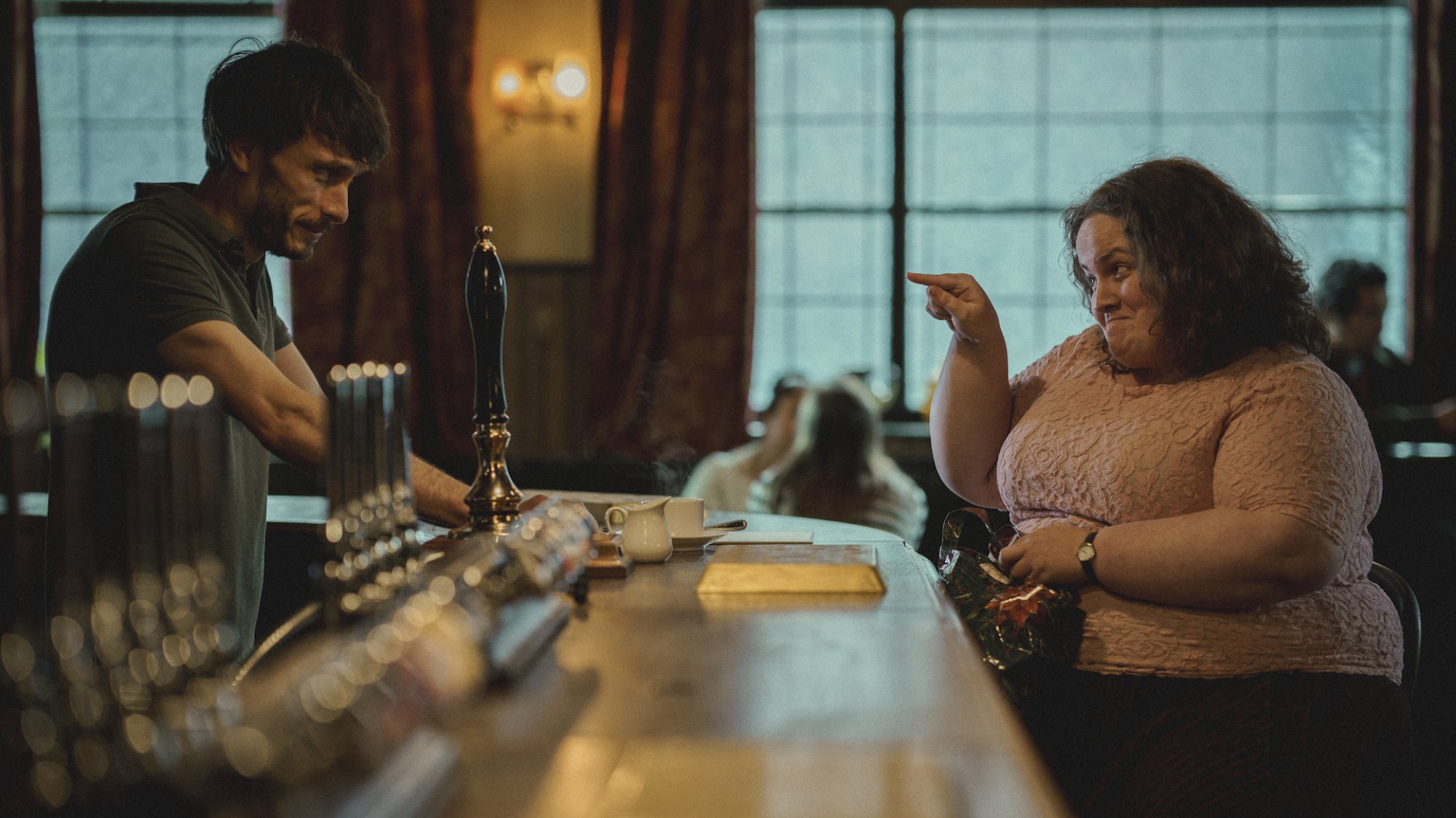 Richard Gadd and Jessica Gunning in "Baby Reindeer." 