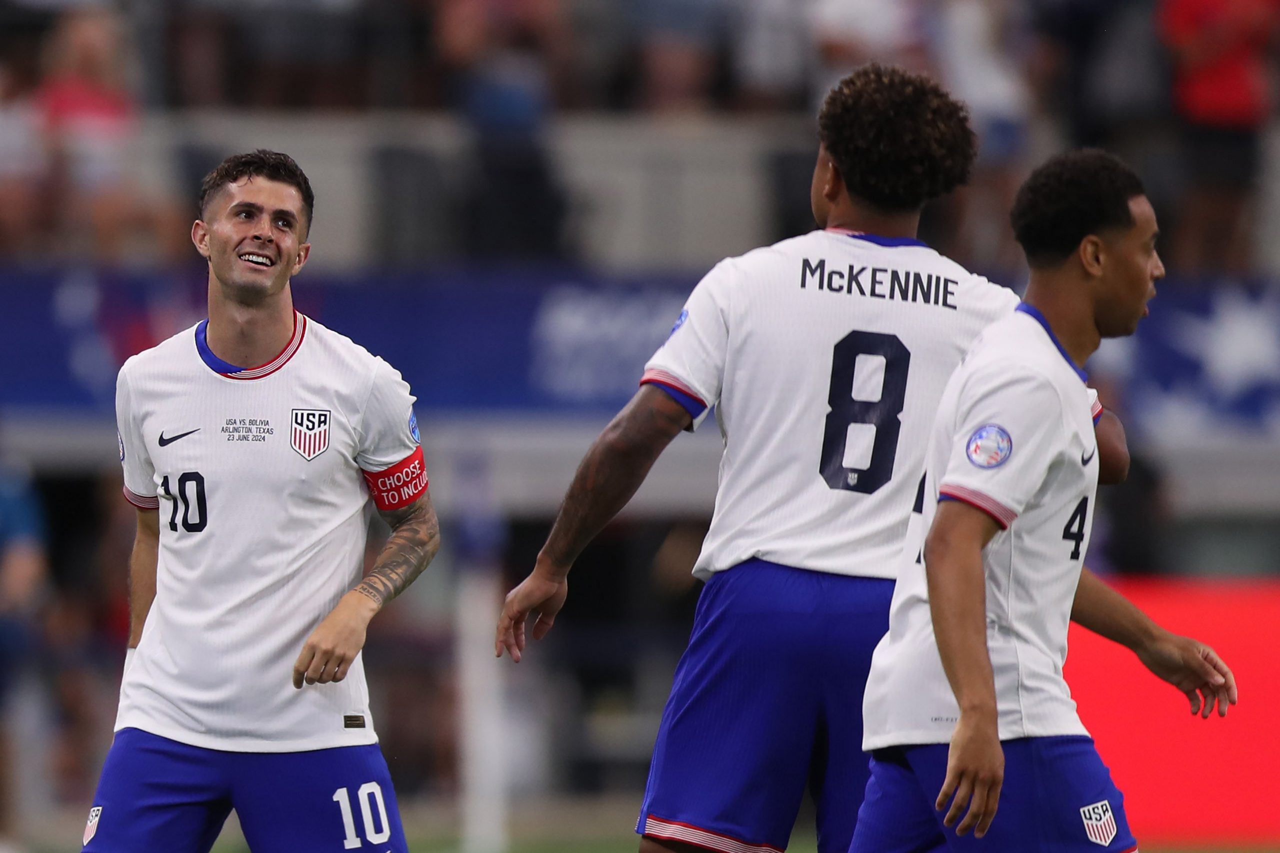 Christian Pulisic of United States celebrates