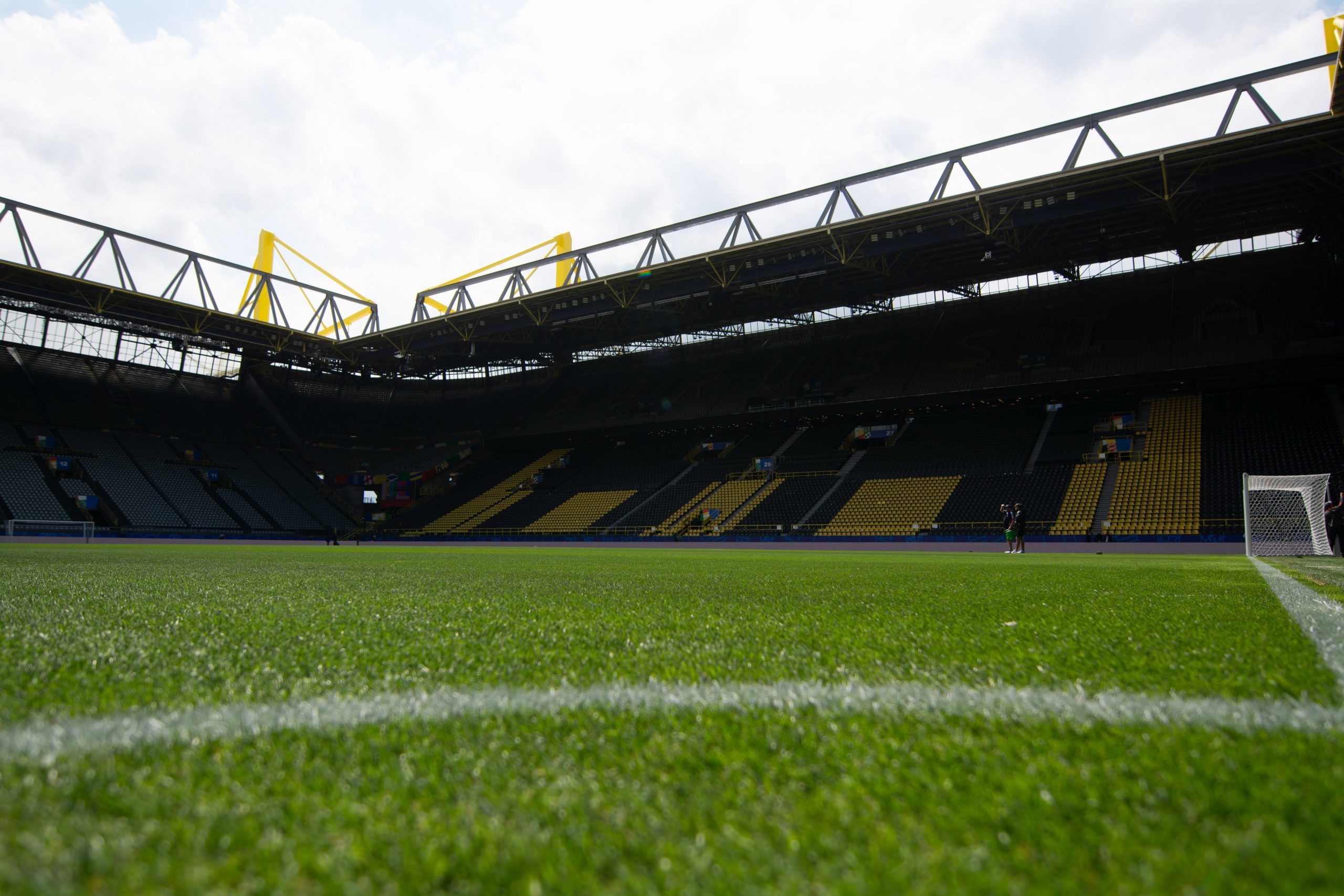 A general view is showing the inside of Westfalenhalle stadium