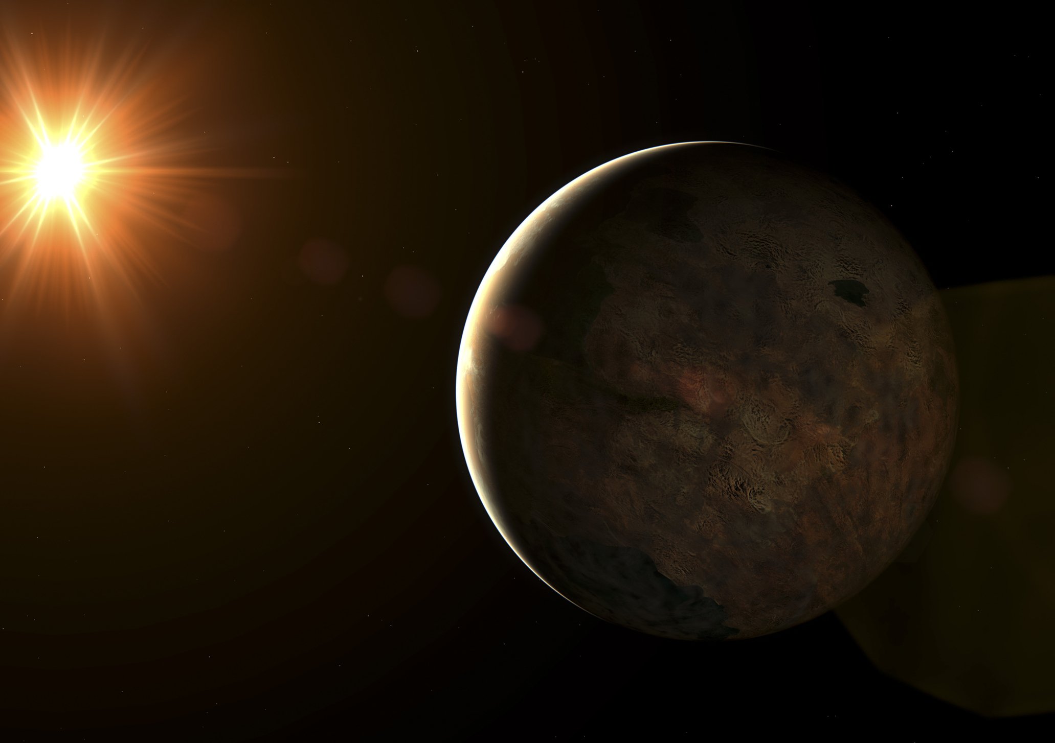 A super-Earth orbiting a red dwarf star