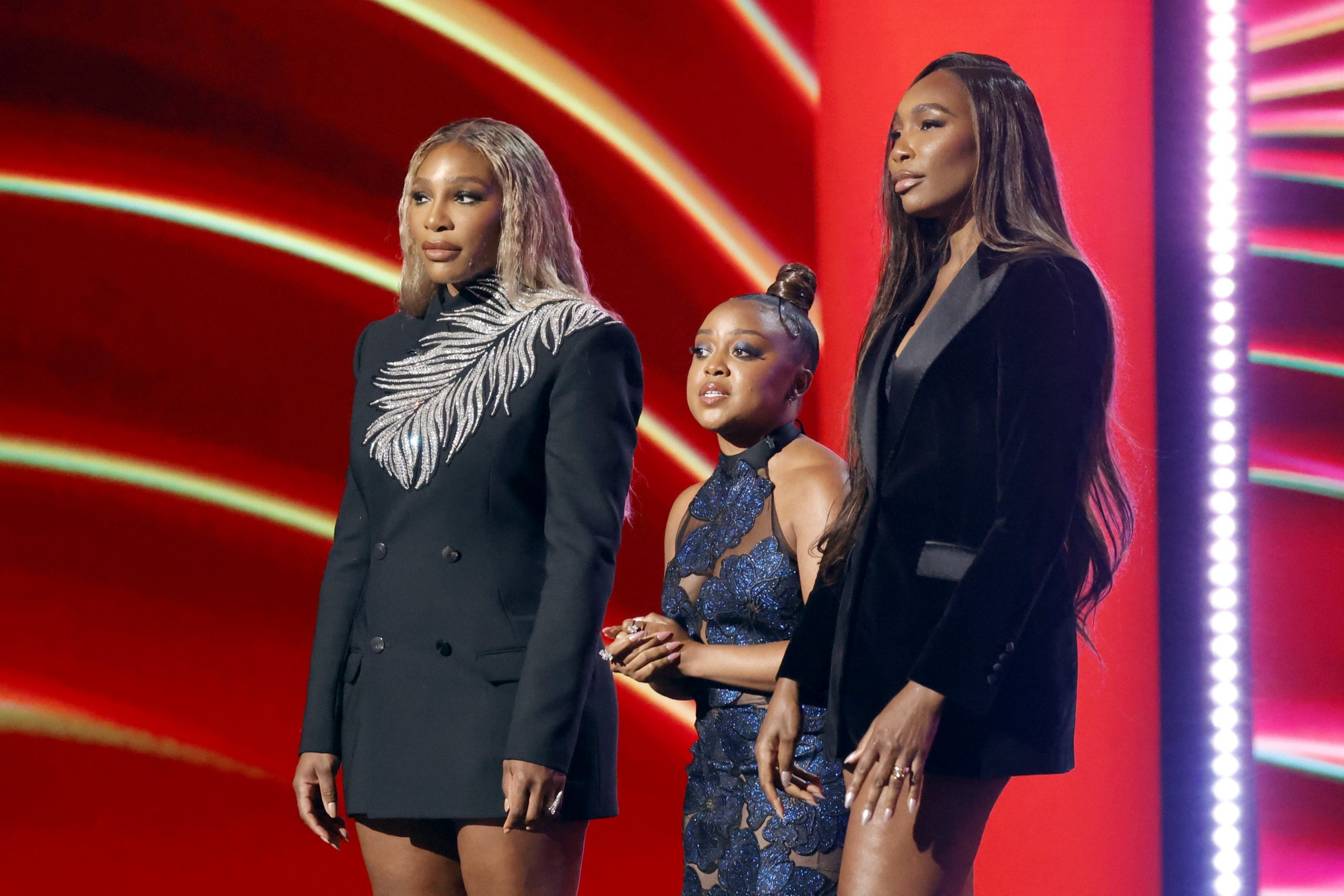 erena Williams, Quinta Brunson and Venus Williams speak onstage during the 2024 ESPY Awards at Dolby Theatre on July 11, 2024 in Hollywood, California. 