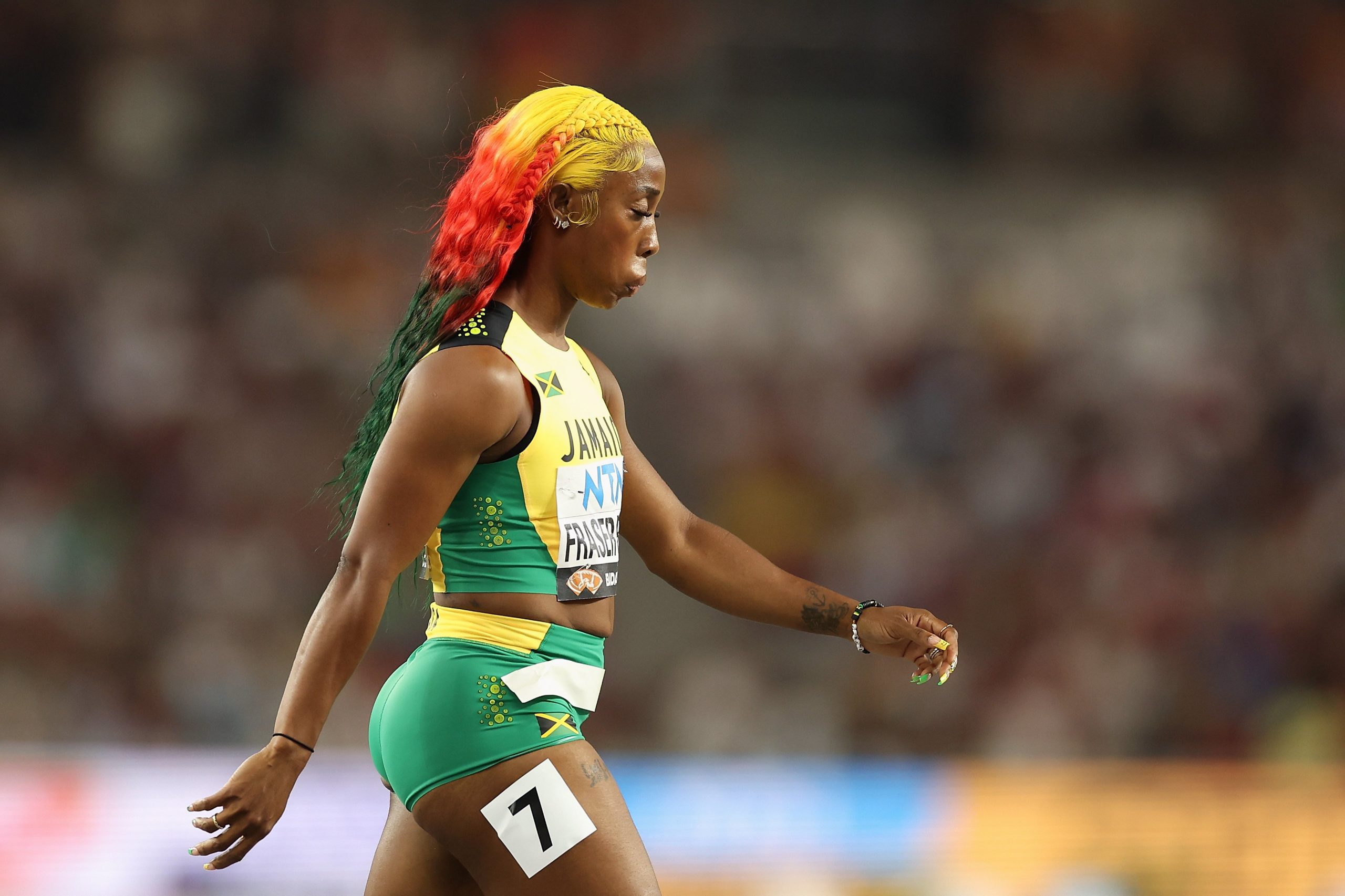 Shelly-Ann Fraser-Pryce of Team Jamaica