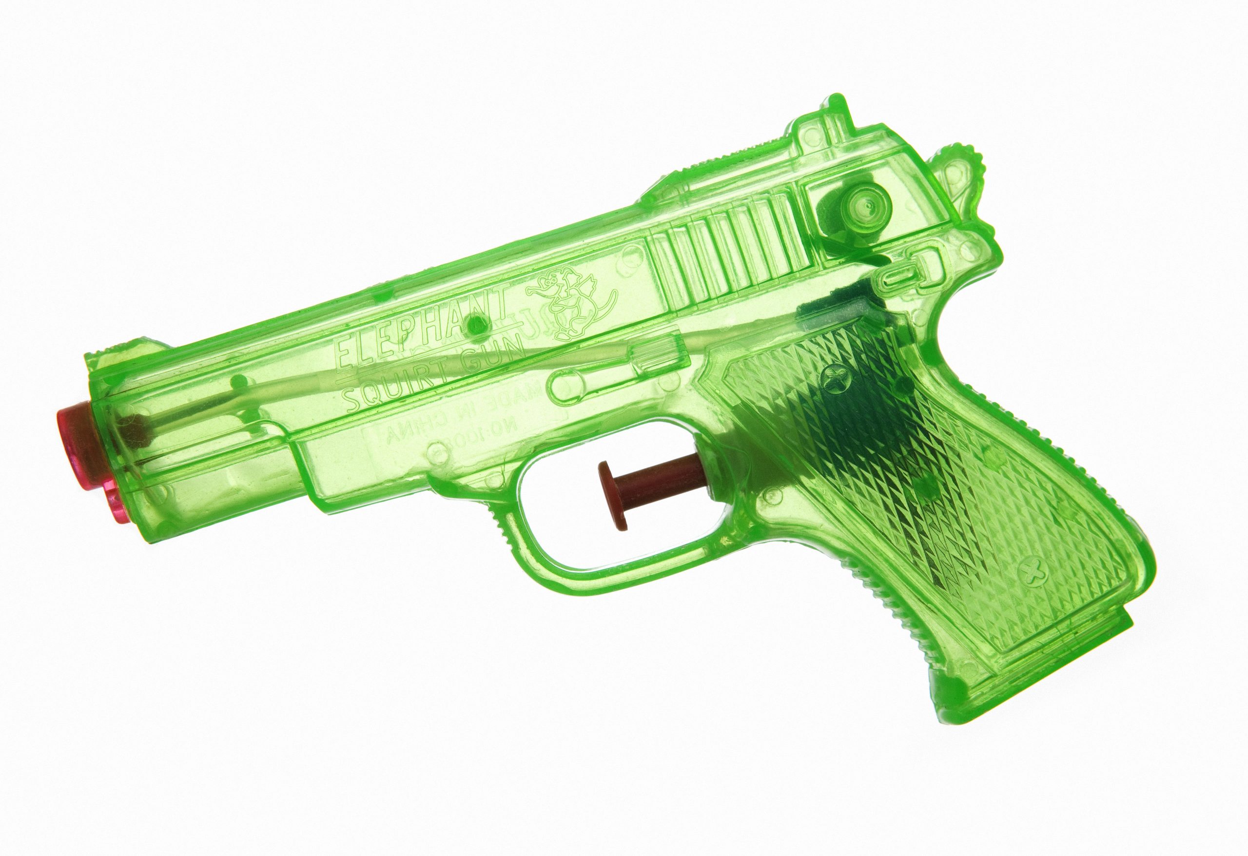 Water gun on a white background