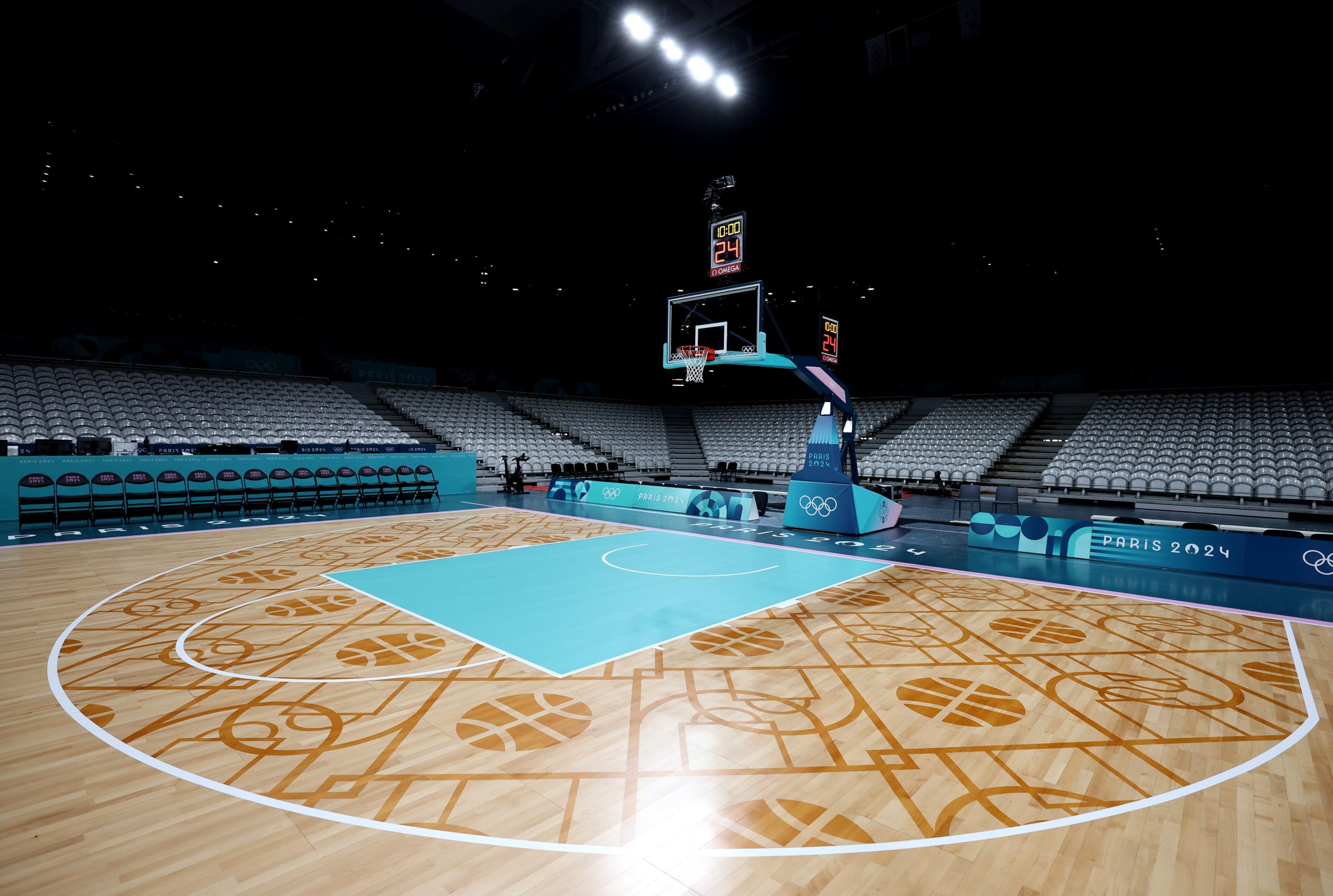 The Paris 2024 basketball court