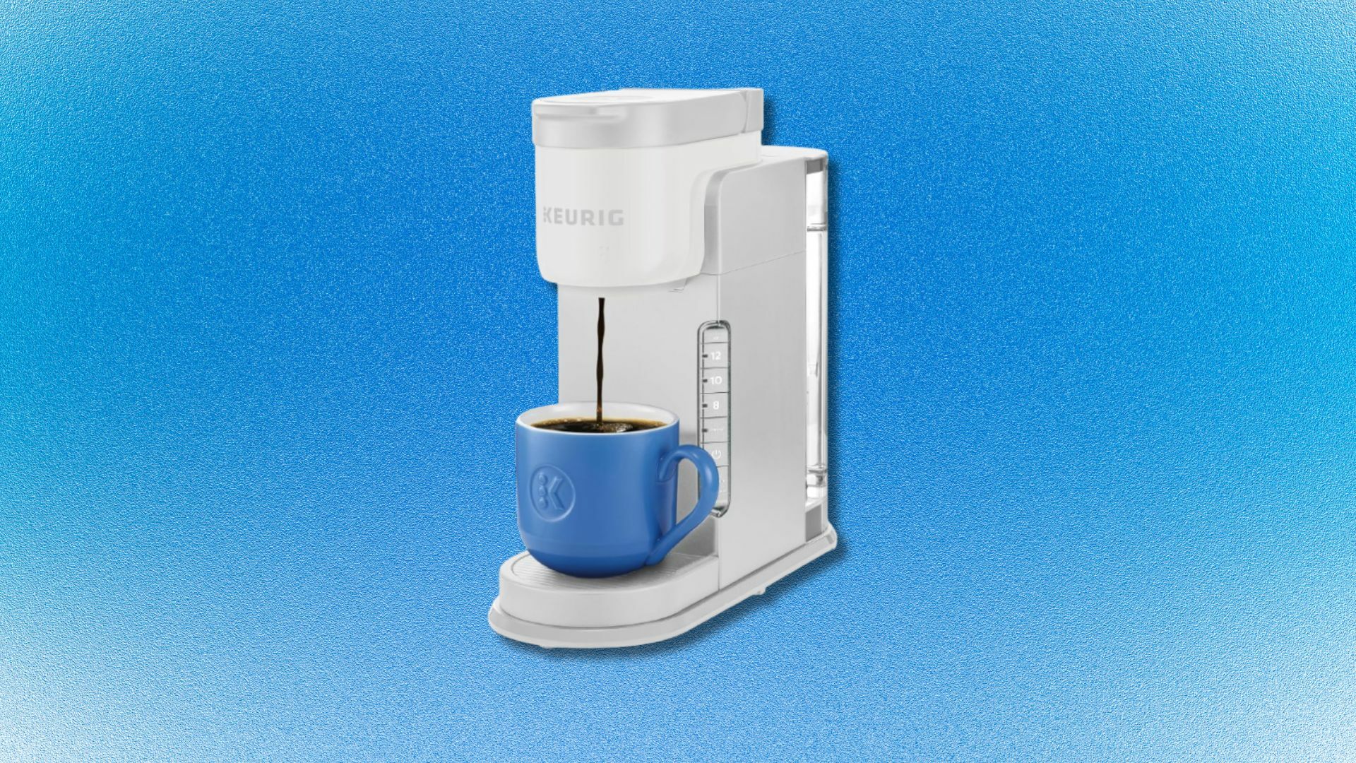 Keurig K-express on a blue background