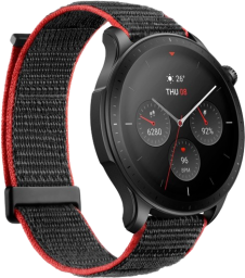 amazfit gtr 4 smartwatch on a white background