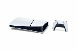 playstation 5 slim digital console and controller