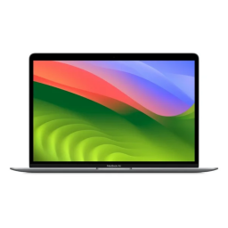 M1 MacBook Air on white background