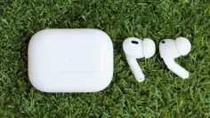 AirPods Pro on green grass