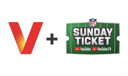 Verizon and NFL Sunday Ticket logos separated by plus sign