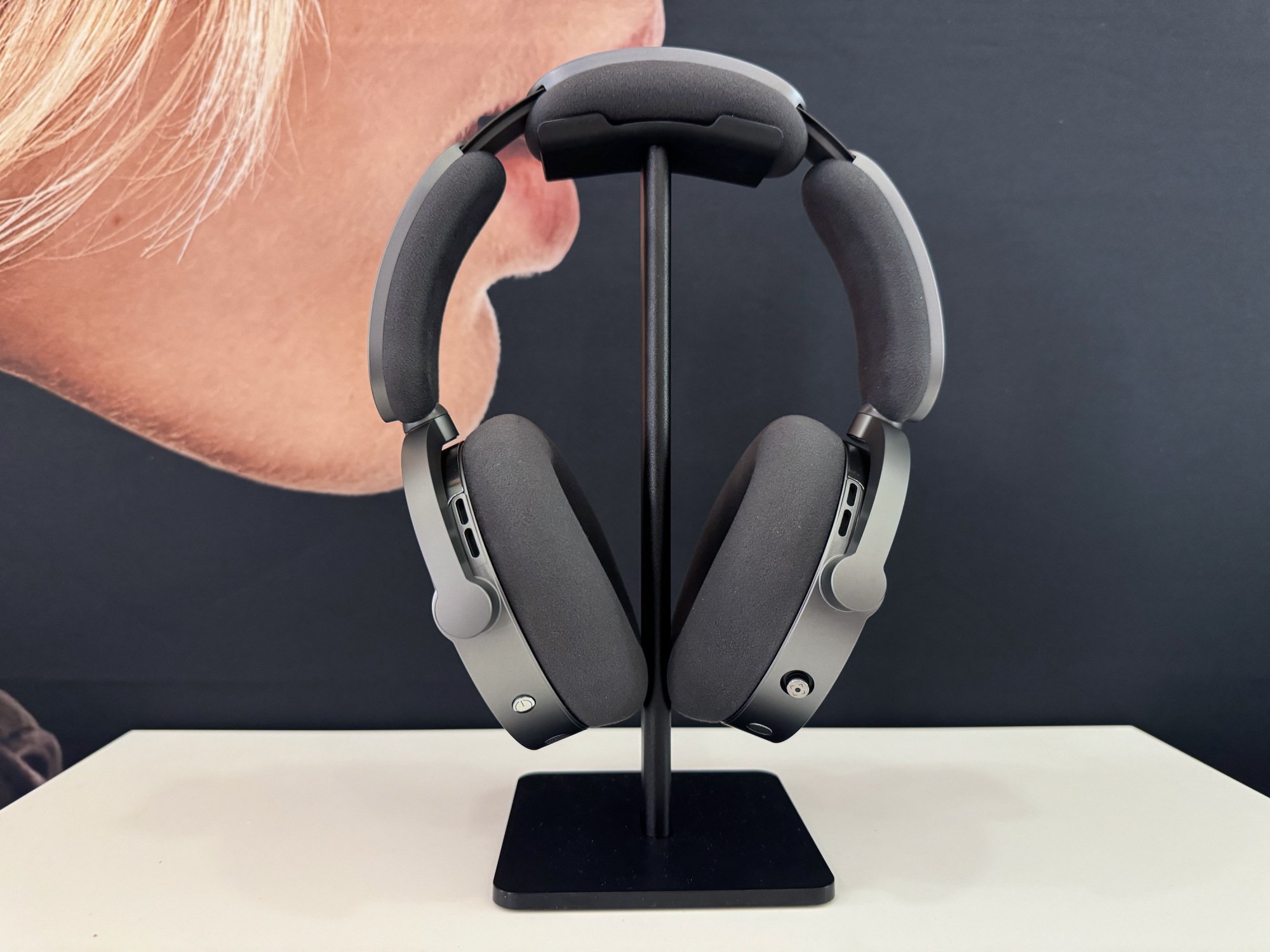 Dyson ontrac headphones in aluminum colorway